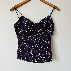 Express Floral Peplum Cami
